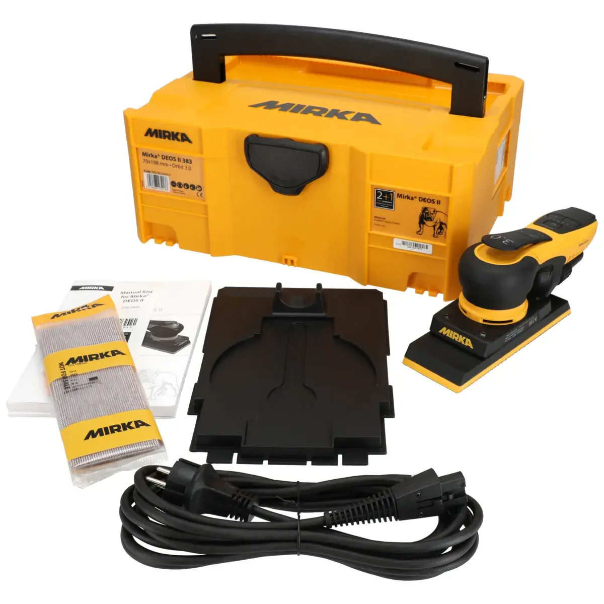 Mirka DEOS II 383 70x198mm Orbit 3.0  Zımpara Makinesi - Taşıma Çantalı