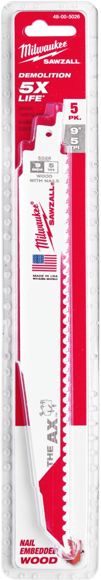 Milwaukee Kılıç Testere 230mm Bİ-Metal/Ahşap/Alüminyum