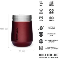 ﻿Stanley Go Everyday Tumbler Termos Bardak 0.29 LT Bordo