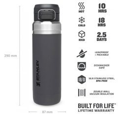 Stanley The Quick Flip Paslanmaz Çelik Termos 1.06 LT Füme
