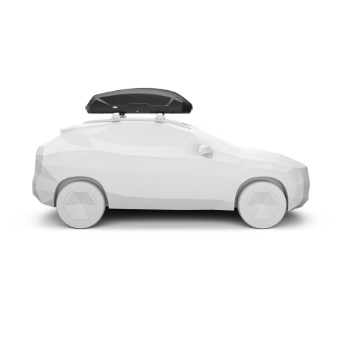 Thule Pulse 2 M 400L Portbagaj + WingBar Evo Gri Tavan Taşıyıcı Seti