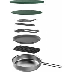 Stanley Adventure Çelik Kızartma Tava/Pişirme Seti (9 Parça) 0.94 Lt
