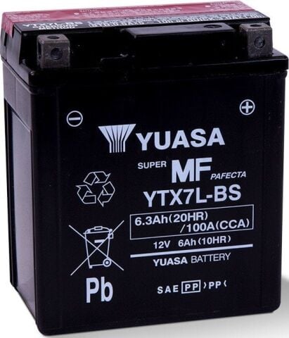 Yuasa YTX7L-BS Motosiklet ve Scooter Aküsü