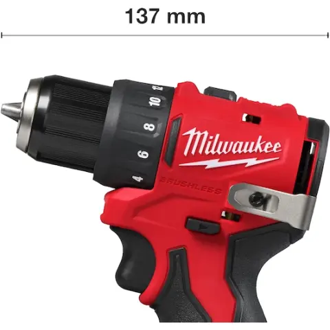 Milwaukee M12 BLDDRC-201BRF Taşıma Çantasında Kompakt Kömürsüz Akülü Matkap