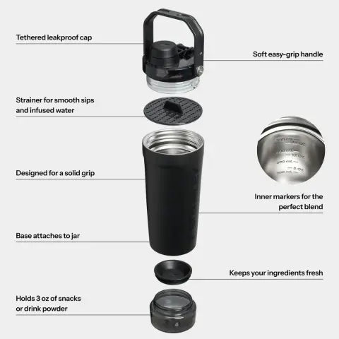 Stanley Activate Shaker 0,60 LT Siyah