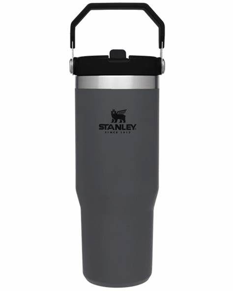Stanley The IceFlow Flip Straw Pipetli Termos Bardak 0,89 LT Füme