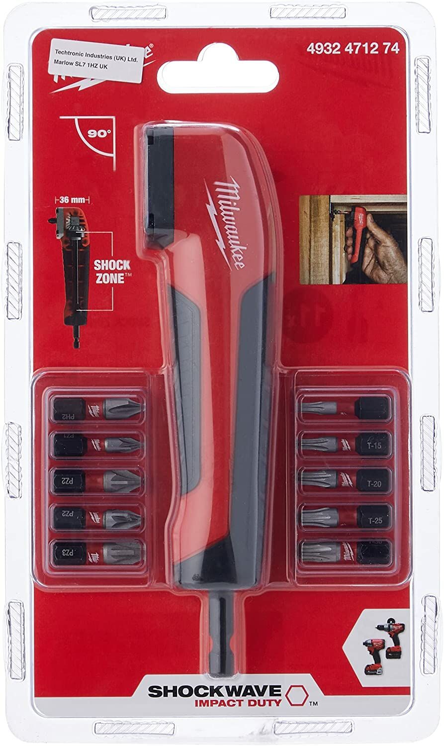 Milwaukee 4932471274 Shockwave Impact Duty Köşe Vidalama