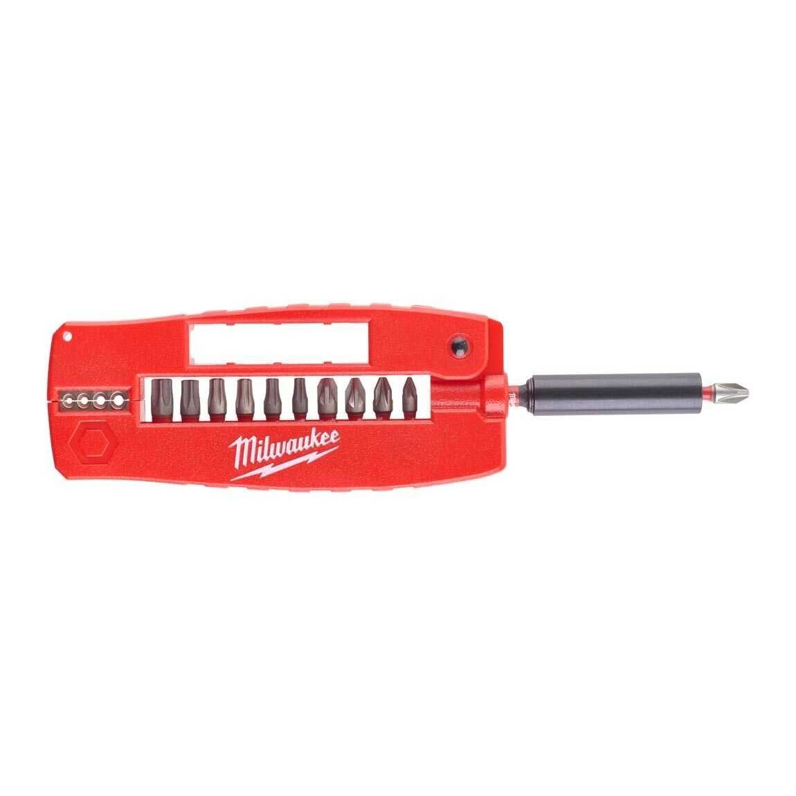 MILWAUKEE 12 PARÇA BİTS UÇ SETİ + TORNAVİDA + KABLO SIYIRMA 12'Lİ