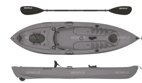 SEAFLO TEK KİŞİLİK BALIKÇI KANO GRİ