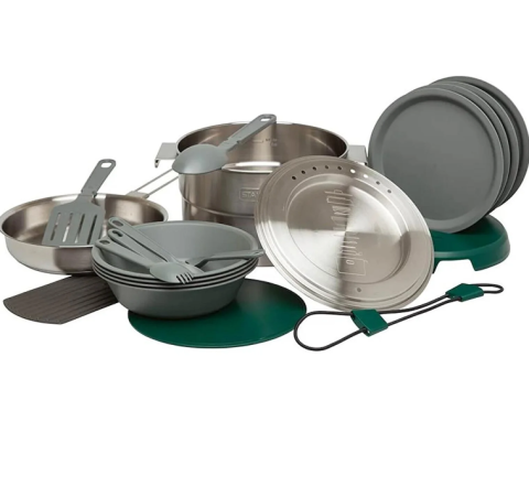 Stanley Adventure Çelik Kamp Pişirme Seti (21 Parça Set) 3.5 LT