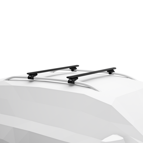 Thule Wingbar Evo Geniş Tavan Raylı Araç Üzeri Taşıyıcı Sistem - Siyah Barlı
