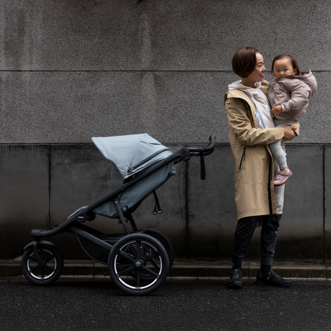 Thule Urban Glide 2 Bebek Arabası Siyah/Gri Melanj