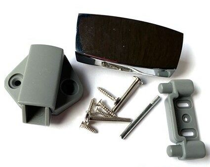 Berhimi Karavan Krom Dikdörtgen Bas-Çek Mobilya Kilidi