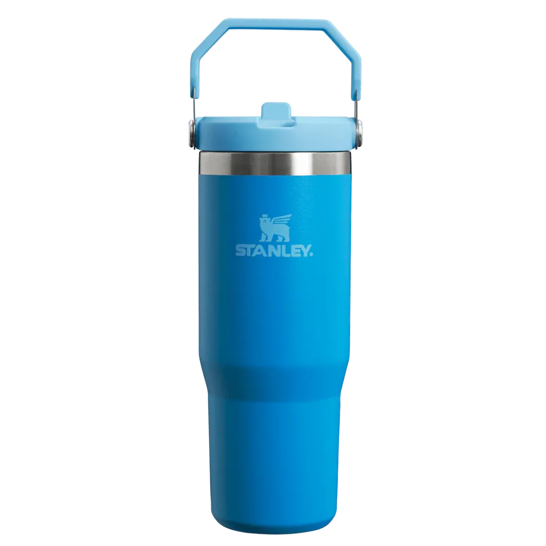 IceFlow™ Flip Straw Tumbler Pipetli Termos  0.89 Lt Mavi