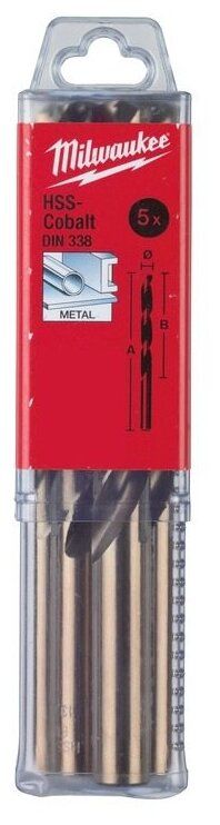 MILWAUKEE METAL MATKAP UCU HSS-G 8.0X117MM 5 Lİ ALTIN SERİSİ