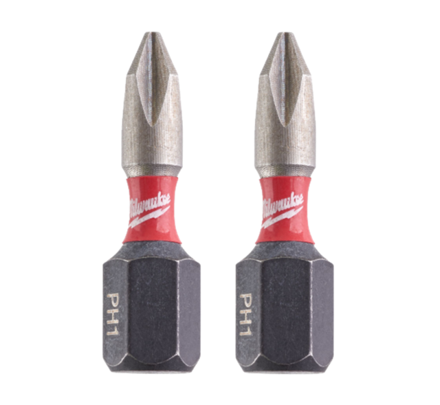 Milwaukee Shockwave Bits Uç PH1 25MM 2 Lİ Paket Impact Seri