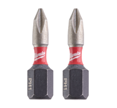 Milwaukee Shockwave Bits Uç PH1 25MM 2 Lİ Paket Impact Seri