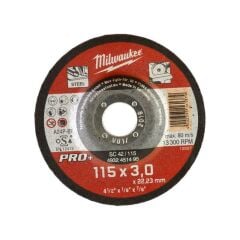 Milwaukee 115X22X3 MM Göbekli Taş Metal Kesme Taşı
