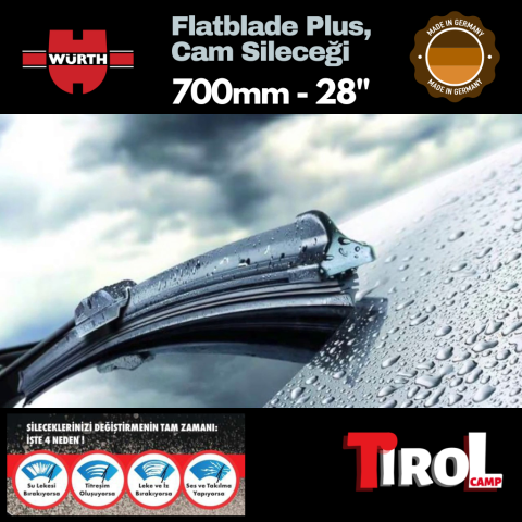 Würth Flatblade Plus Cam Sileceği 700mm-28''