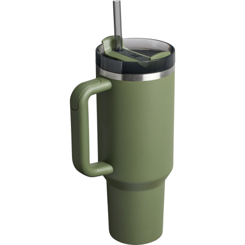 Stanley Quencher H2.O FlowState™ Tumbler Pipetli Termos | 1.18L Haki