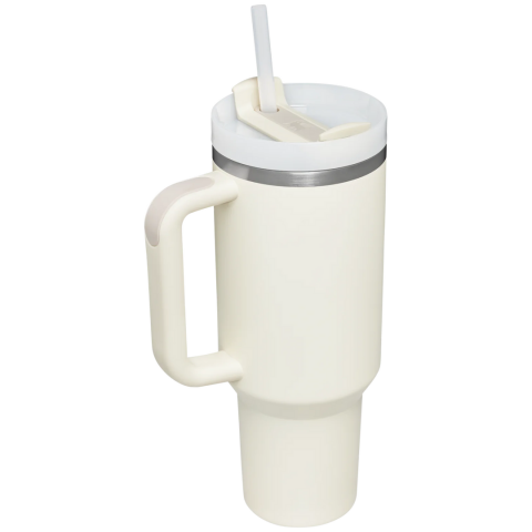 Stanley Quencher H2.O FlowState™ Tumbler Pipetli Termos | 1.18L Krem