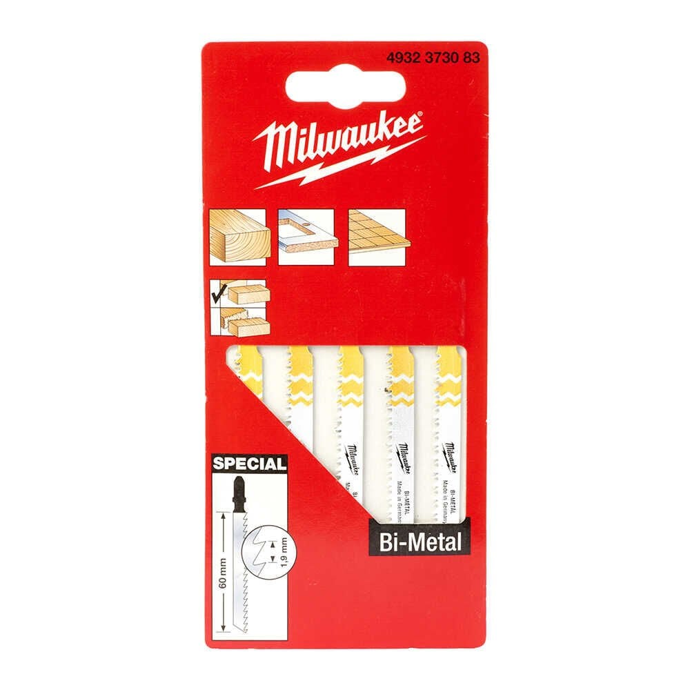 Milwaukee Special 60 mm Parke Laminat Bi-Metal Dekupaj Bıçağı - 5'li