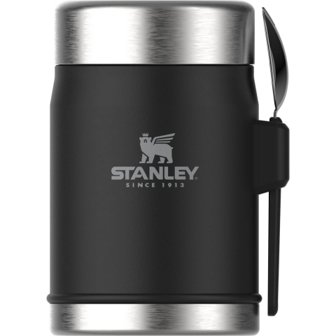 Classic Legendary Kaşıklı Yemek Termosu  0.4 LT Siyah