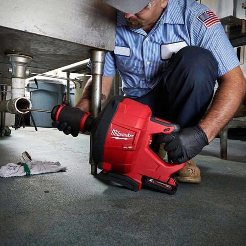 Milwaukee Akülü 10 mm Spiralli Yüksek Güçlü Kanal Temizleme M18 FDCPF10-201C