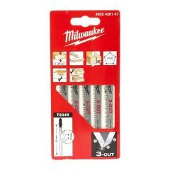 MILWAUKEE DEKUPAJ BIÇAĞI T234 91MM 3-CUT AHŞAP 5Lİ PAKET