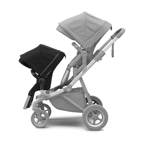 Thule Sleek Kardeş Koltuğu Alüminyum/Gece Siyahı