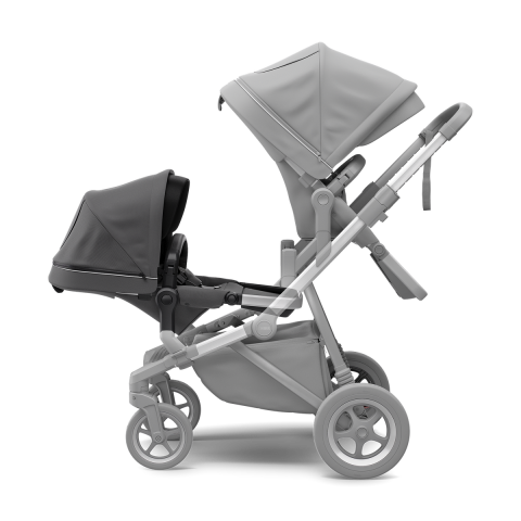 Thule Sleek Kardeş Koltuğu Alüminyum/Koyu Gri