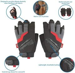 Milwaukee Ağır Hizmet Tipi İş Eldiveni Parmaksız