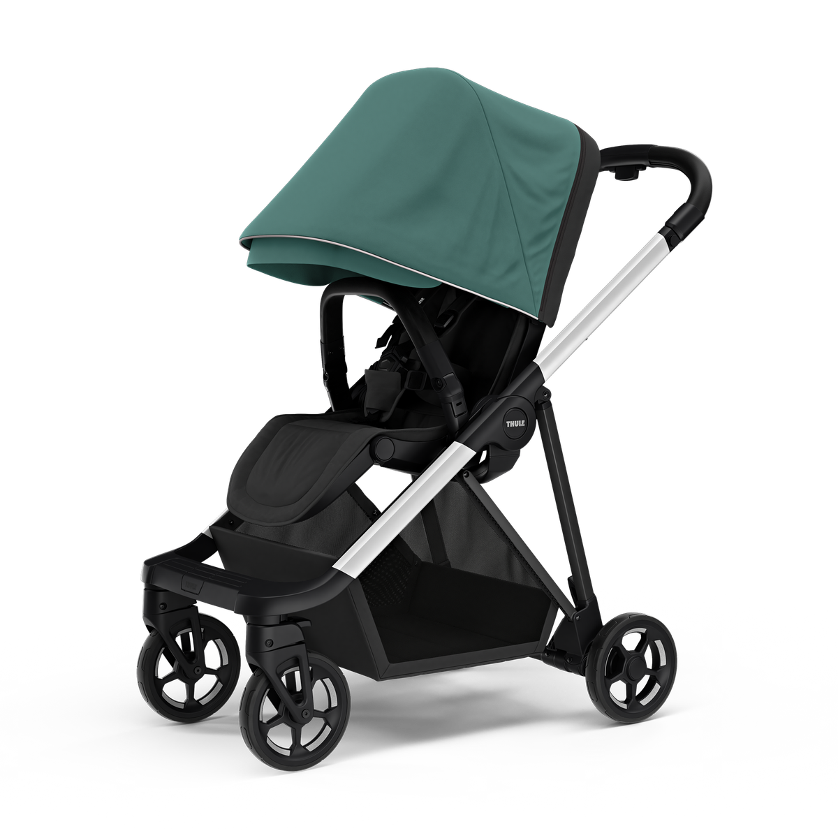 Thule Shine Bebek Arabası Alüminyum/Koyu Yeşil
