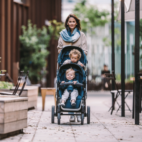 Thule Sleek Bebek Arabası Aluminyum/Lacivert