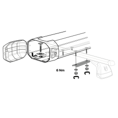 Thule Professional SquareBar Adapter