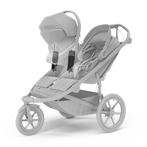 Urban Glide 3 İkiz Bebek Arabası Siyah