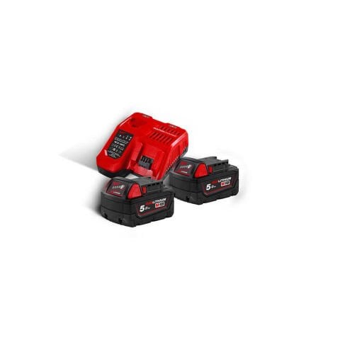 Milwaukee  M18 5 Amper Akü+Şarj Cihazı Seti (M18 NRG-502)