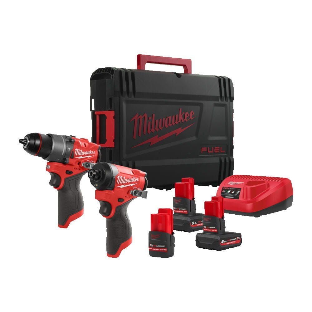 Milwaukee M12 FPP2A2-5253XEU Darbeli Matkap, Darbeli Vidalama İkili Set