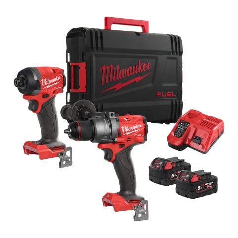 Milwaukee M18 FPP2A3-502X Darbeli Matkap Ve Darbeli Vidalama 2 Li Set