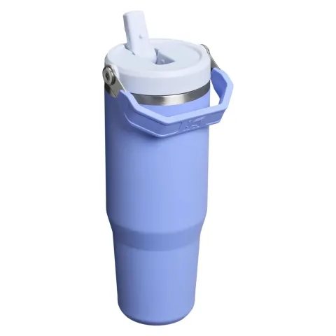 IceFlow™ Flip Straw Tumbler Pipetli Termos  0.89 Lt Eflatun