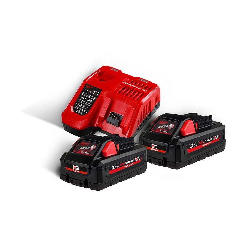 Milwaukee  M18 3 Amper Akü+Şarj Cihazı Seti (M18 HNRG-302)