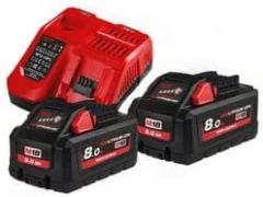 Milwaukee (M18 HNRG-802) 18 Volt 8 Amper Akü+Şarj Cihazı Seti