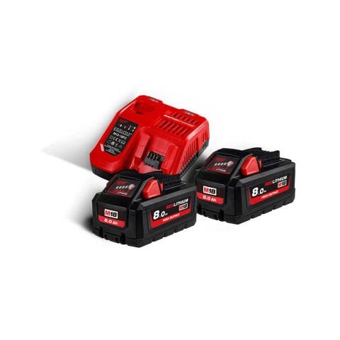 Milwaukee  M18 8 Amper Akü+Şarj Cihazı Seti (M18 HNRG-802)