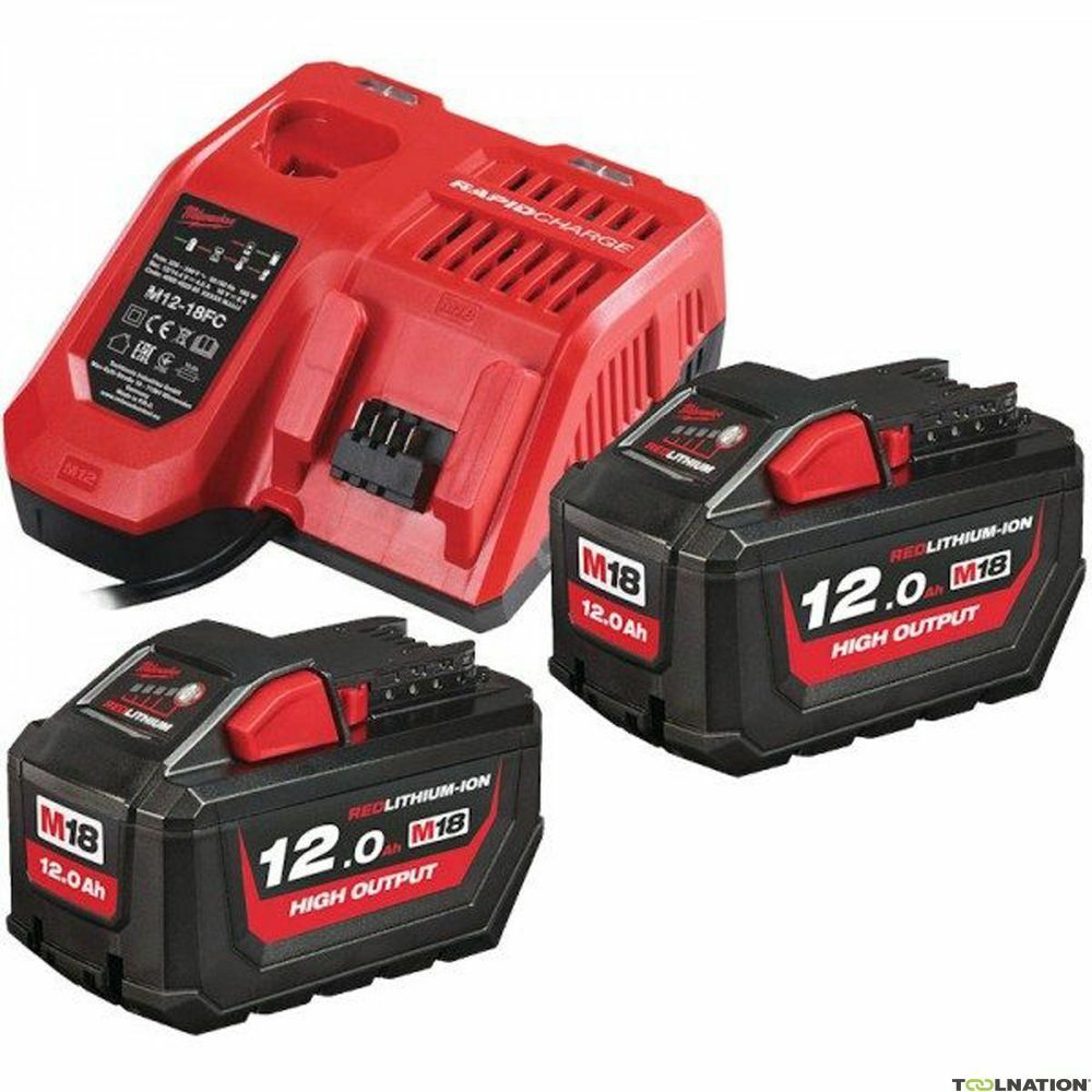 Milwaukee (M18 HNRG-122) 18 Volt 12 Amper Akü+Şarj Cihazı Seti