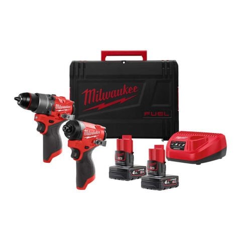 Milwaukee (M12 FPD2 ve M12 FID2) 12V Akülü Set M12 FPP2A2-402X