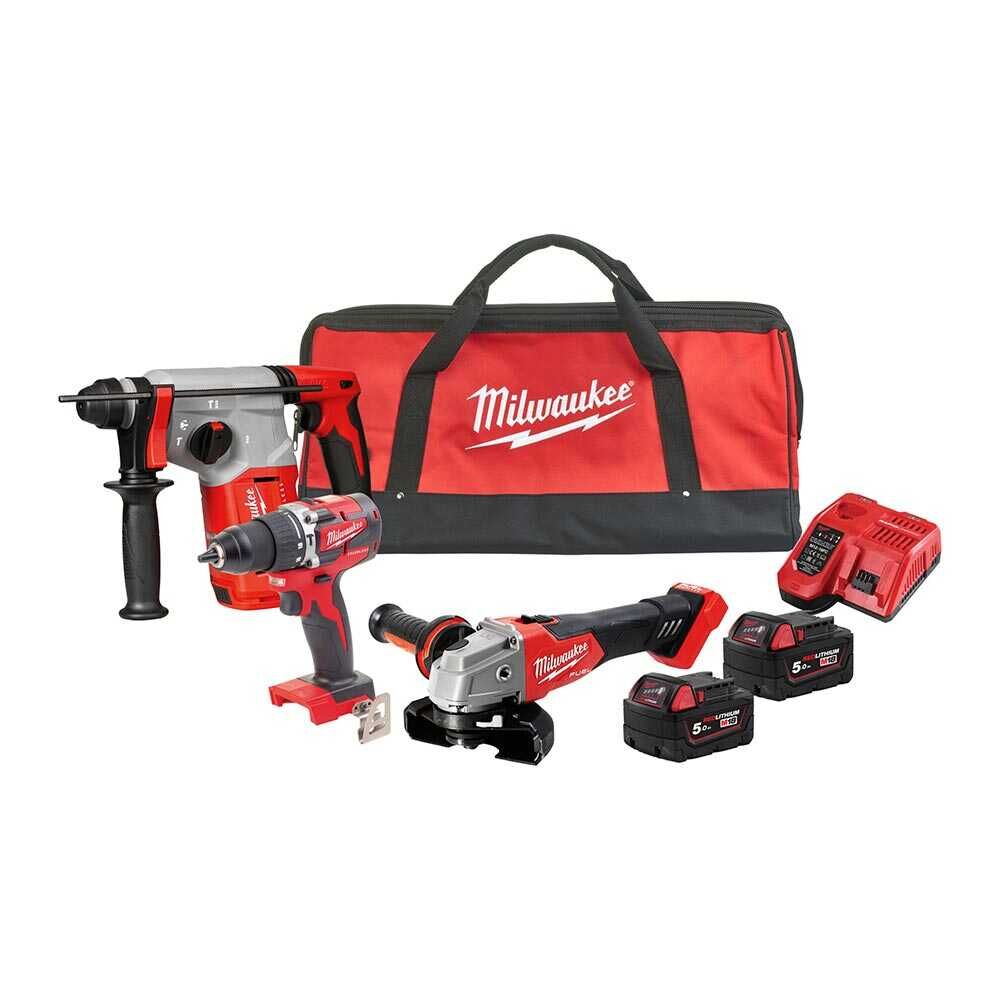 Milwaukee Akülü Set (M18BLH-BLPDRC-FSAG125X) M18 FPP3Q-502BEU