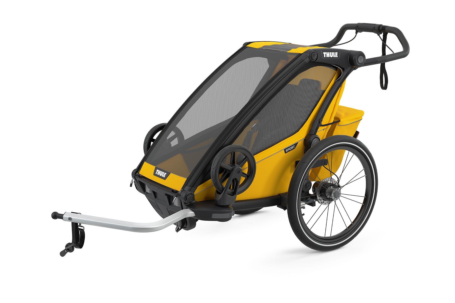 Thule Chariot Sport Çok Amaçlı Bebek Arabası (Tek Kişilik) Black/Spectra Yellow