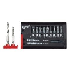 Milwaukee 12 Parça Mavi HSS-G3,3,4,2 Bits Uç Seti
