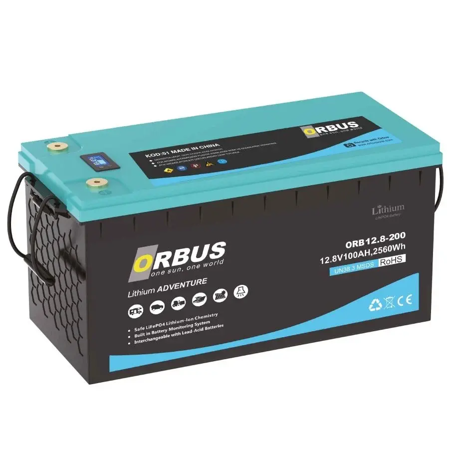 ORBUS LITYUM 12,8V 200AH LiFePo4 AKÜ